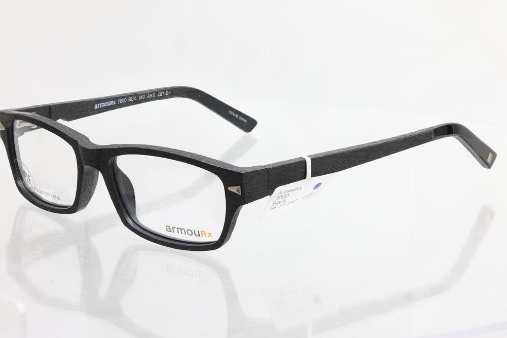 ArmouRx 7000 BLK 55-17-140mm Eyeglass FRAMES ONLY - NEW WITH DEFECTS - READ